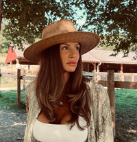 The Parker - Palm Straw Hat - Smoky