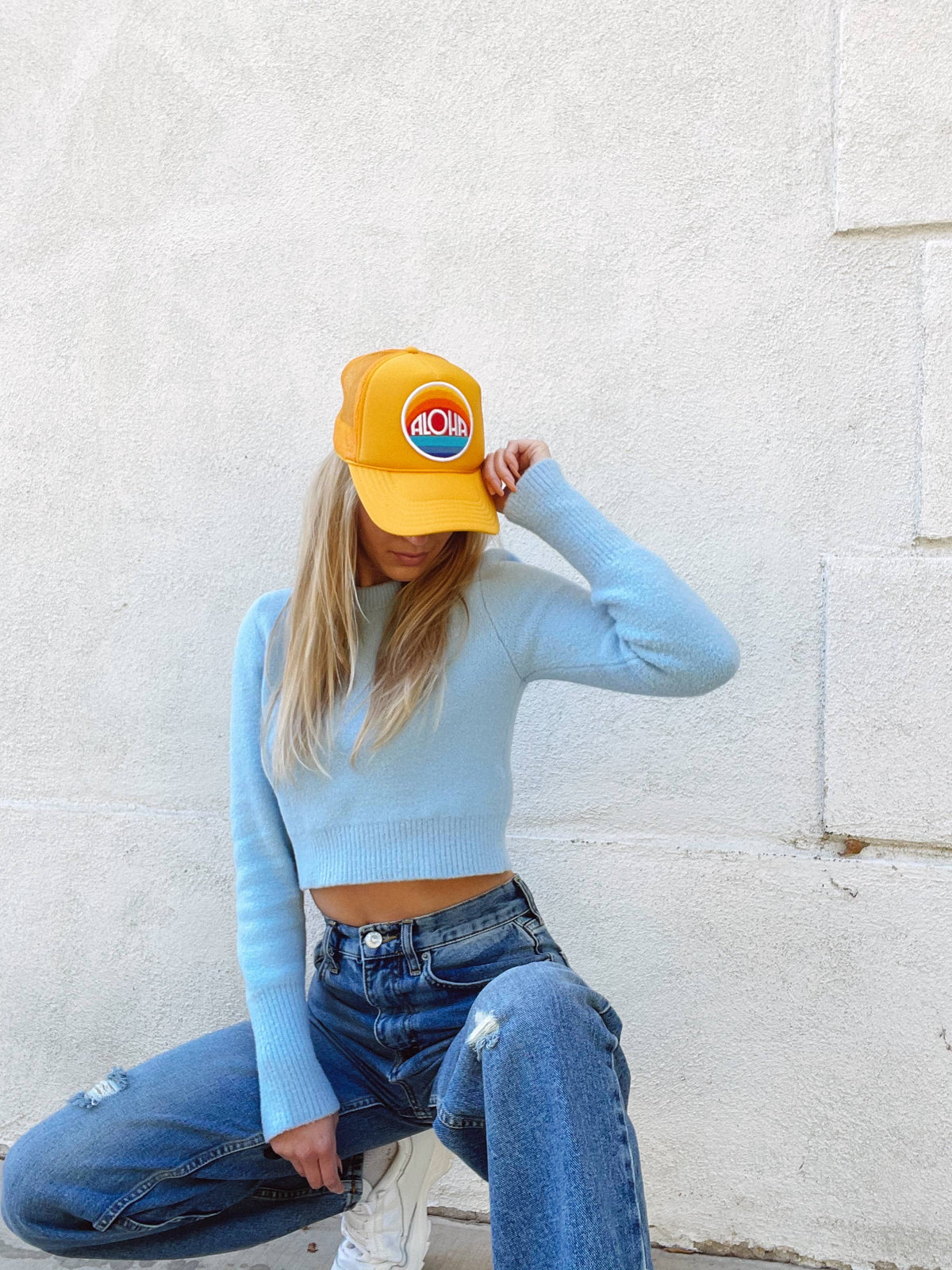 ALOHA Hat Royal Blue