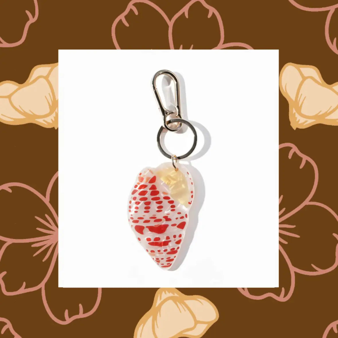 Miter Shell Keychain
