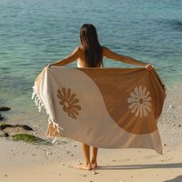 Botanical Balance Turkish Towel Brush