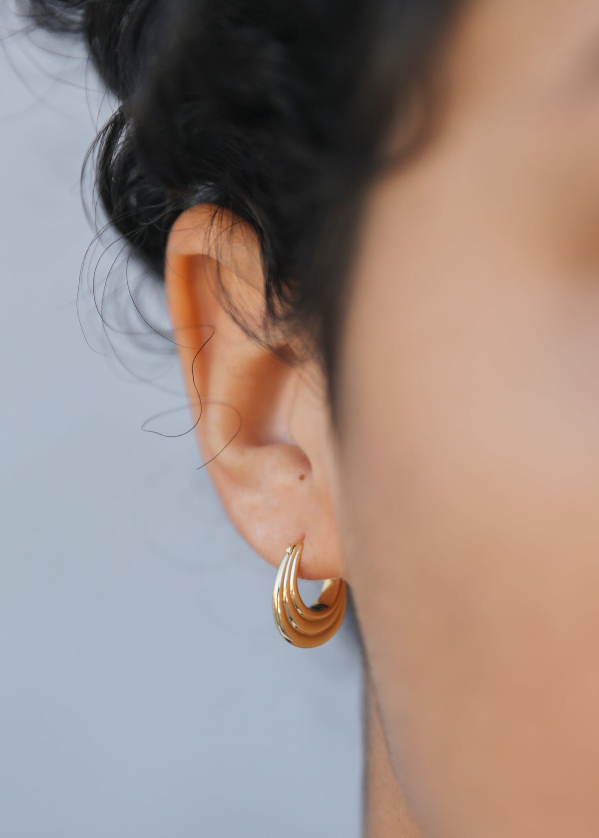 Gold Hoop triple Arch
