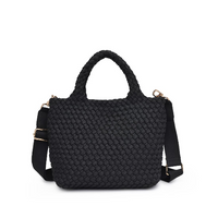 Sky's the Limit Small Laced Up Eco Tote Black