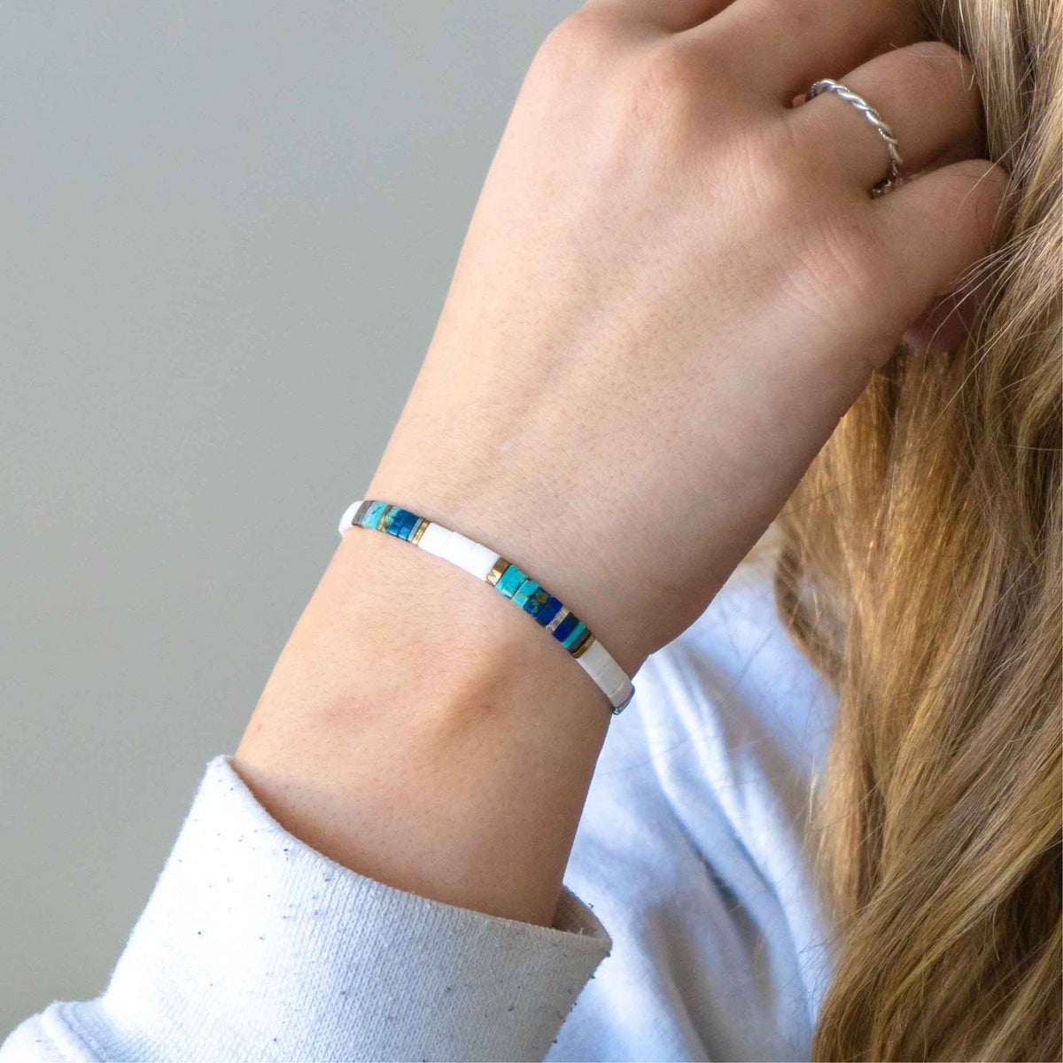 SHORES OF MAINE - Tila Bead Bracelet | Single: 6.50 Inches - M