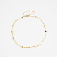 18K Gold Dainty Pearl Choker
