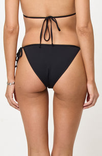 Levy Bottom Black with White Flower