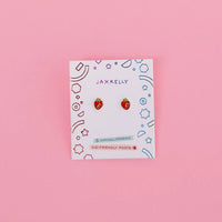 Strawberry Enamel Kids Earrings