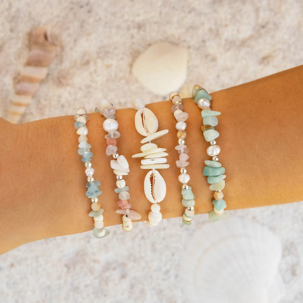 Assorted Sea Stone Bracelets