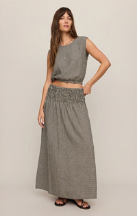 Merit Cropped Gingham Top