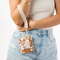 Textile Cone Go To Wristlet Brown Sugar