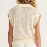 Lauden Crochet Polo Sea Salt