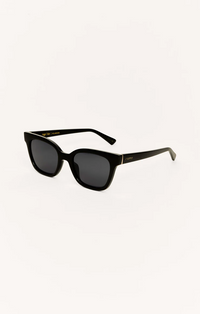 High Tide Polished Black /Gray Sunglasses