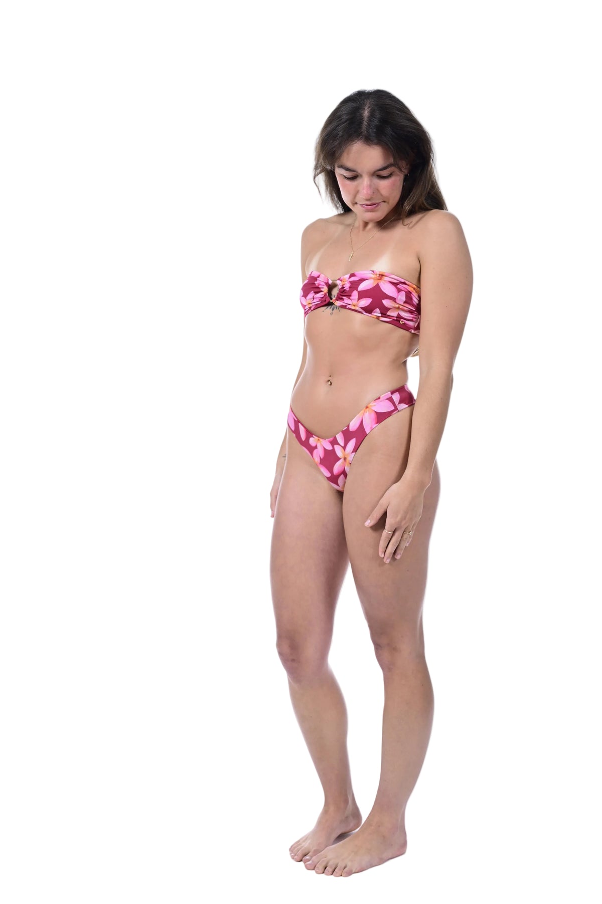 Wahine Top Pink Plumeria