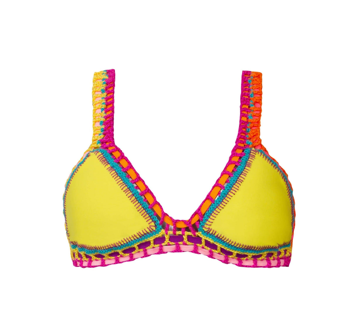 Ferrarini By PQ Swim Crochet Top Dandelion