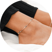 Spiritual Healer 2mm Gold Anklet