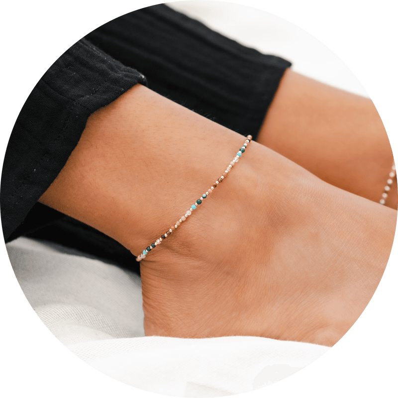Spiritual Healer 2mm Gold Anklet