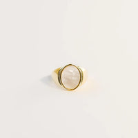 Mother of Pearl Signet Ring