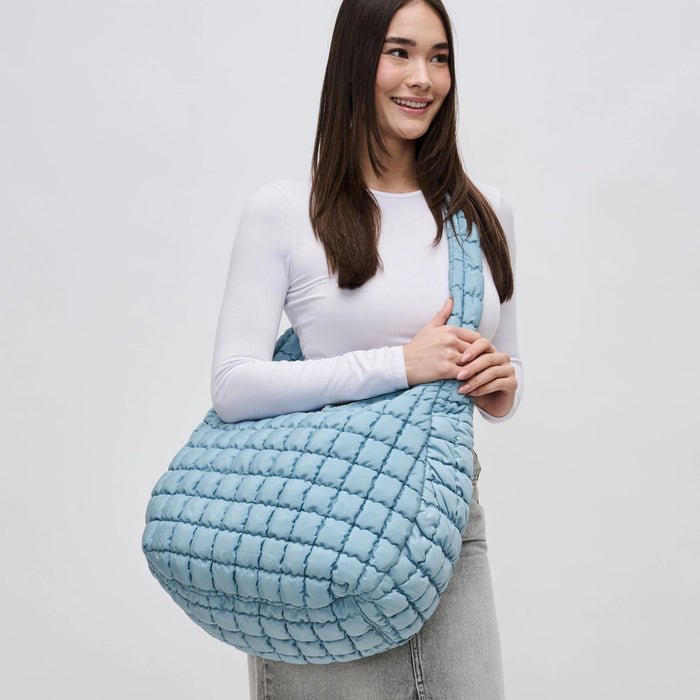 Revive Puffer Hobo Bag Sky