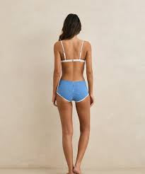 Lola Check Bralette Blue