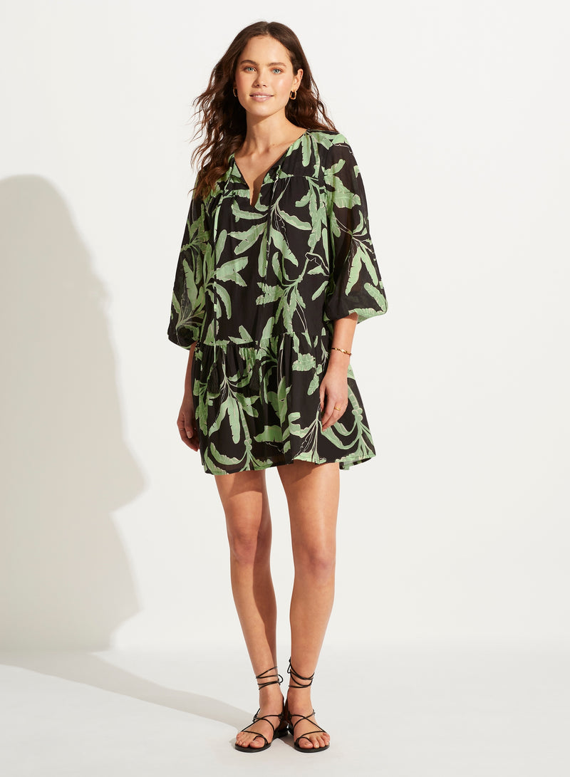 Palm Paradise Tier Dress