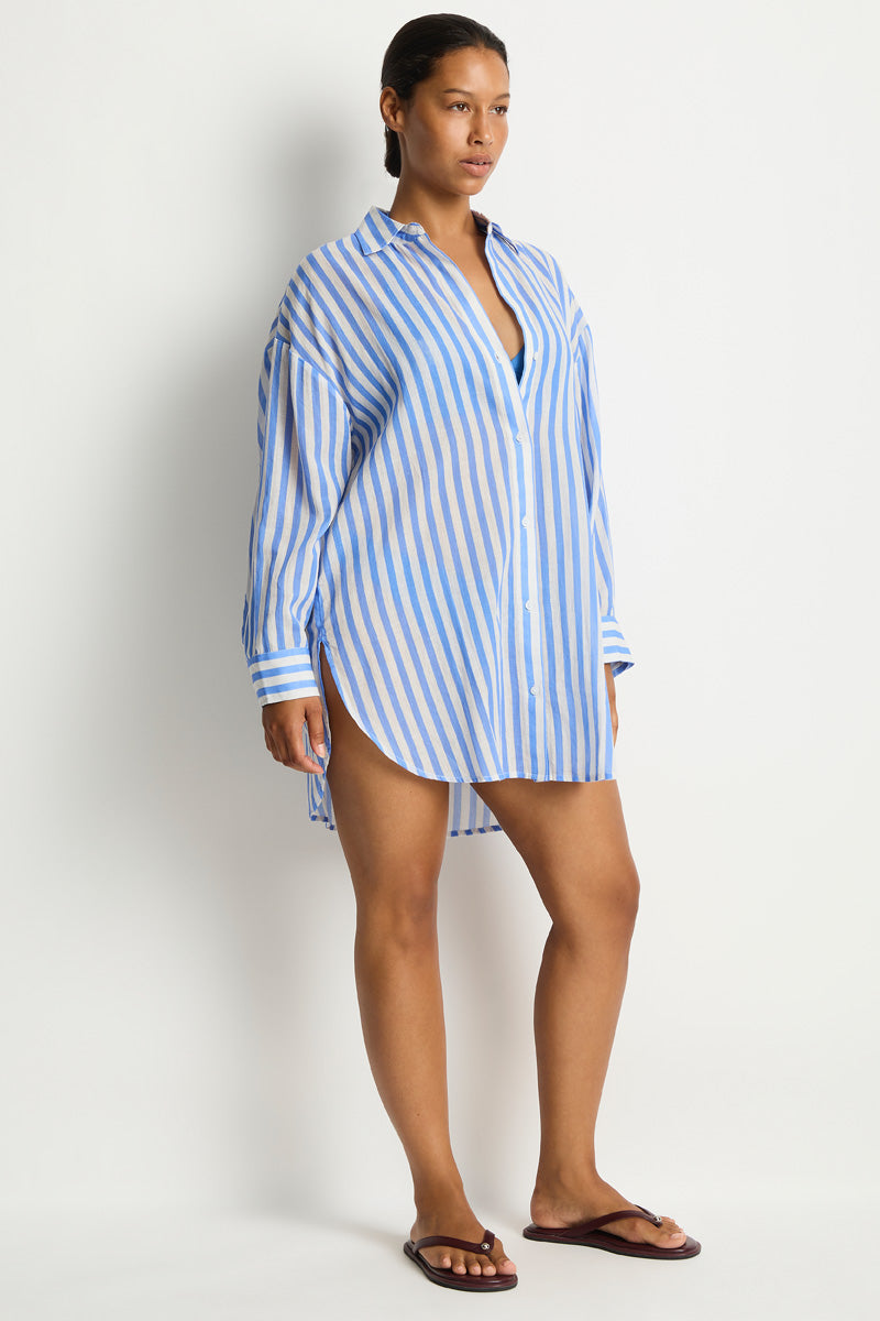 Vacay Cruise Shirt Chambray