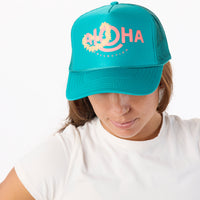 Lei Aloha Trucker Hat Jade