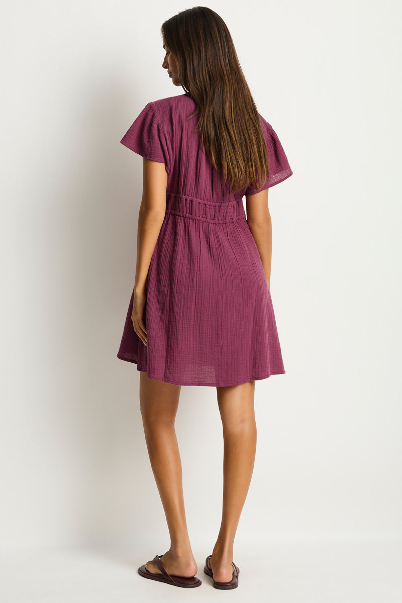 Sunset Short Daydress Claret