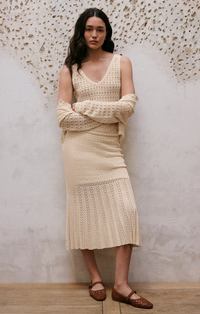 Soria Crochet Skirt Sea Salt