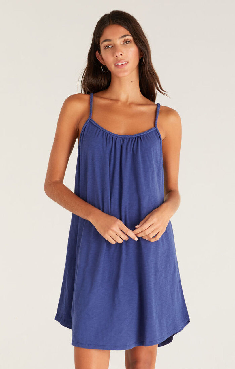 Selena Slub Mini Dress Coastline