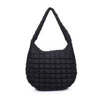 Revive Puffer Hobo Bag Black