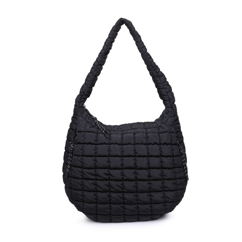 Revive Puffer Hobo Bag Black