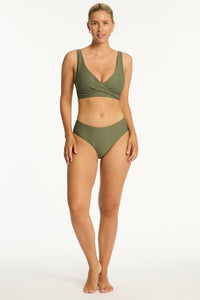 Caracus Mid Bikini Bottom Khaki