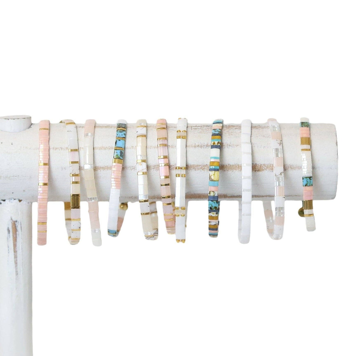 SALT AND ROSE - Tila Bead Bracelets: 6.25 inches - S / Vacation