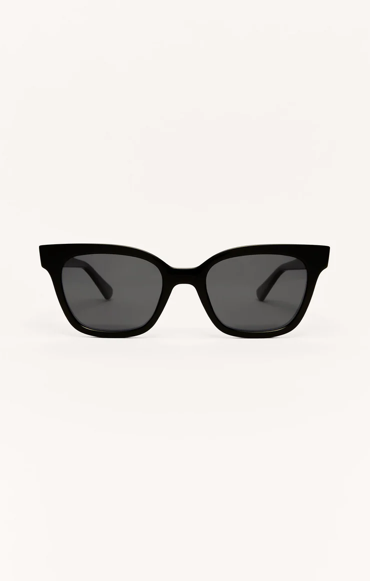 High Tide Polished Black /Gray Sunglasses