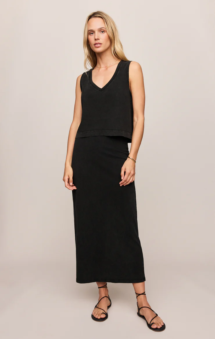 Sloane V Neck Top Black