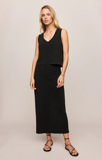 Sloane V Neck Top Black