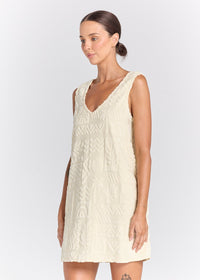 Mai Tai Towelling Dress Pearl