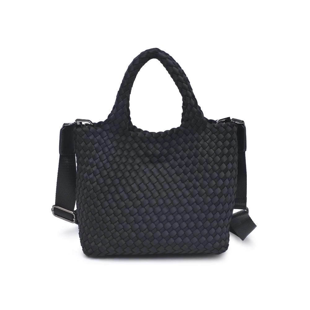 Sky's the Limit Small Woven Tote Black