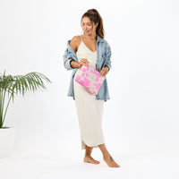 Salina Mid Pouch Fruit Punch on Sandstone