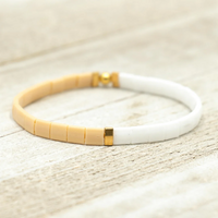 Attraction - Tila Bead Bracelet | Single: 6.50 Inches - M