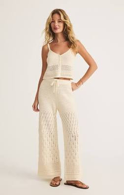 Adia Crochet Pant Sea Salt