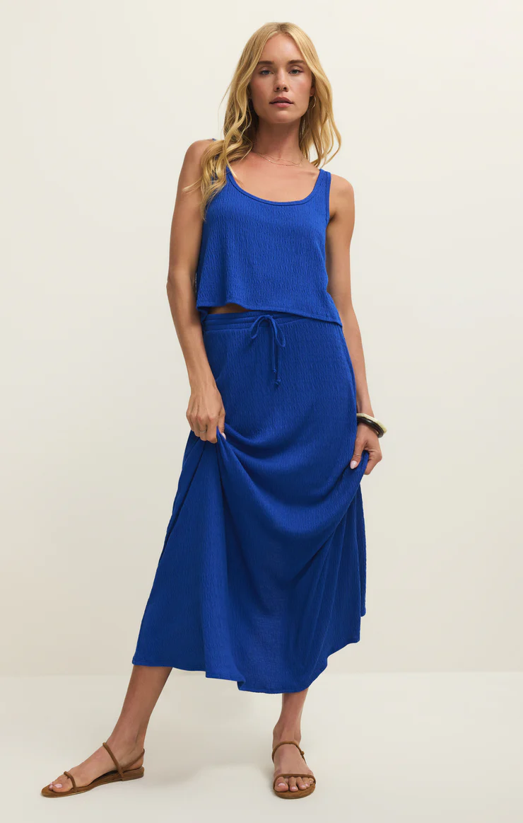 Idris Maxi Skirt Nautical Blue