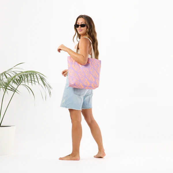 Miter Reversible Tote Nectarine