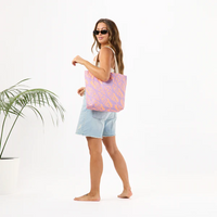 Miter Reversible Tote Nectarine