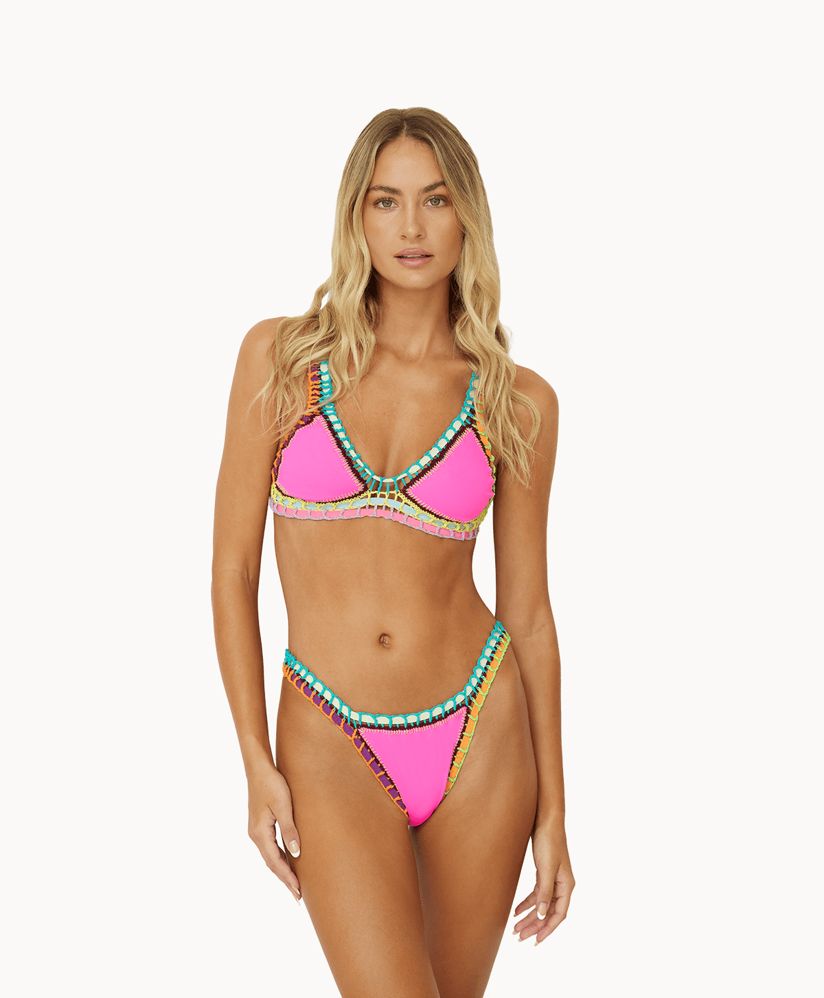 Ferrari I By PQ Swim Crochet Bottom Acai