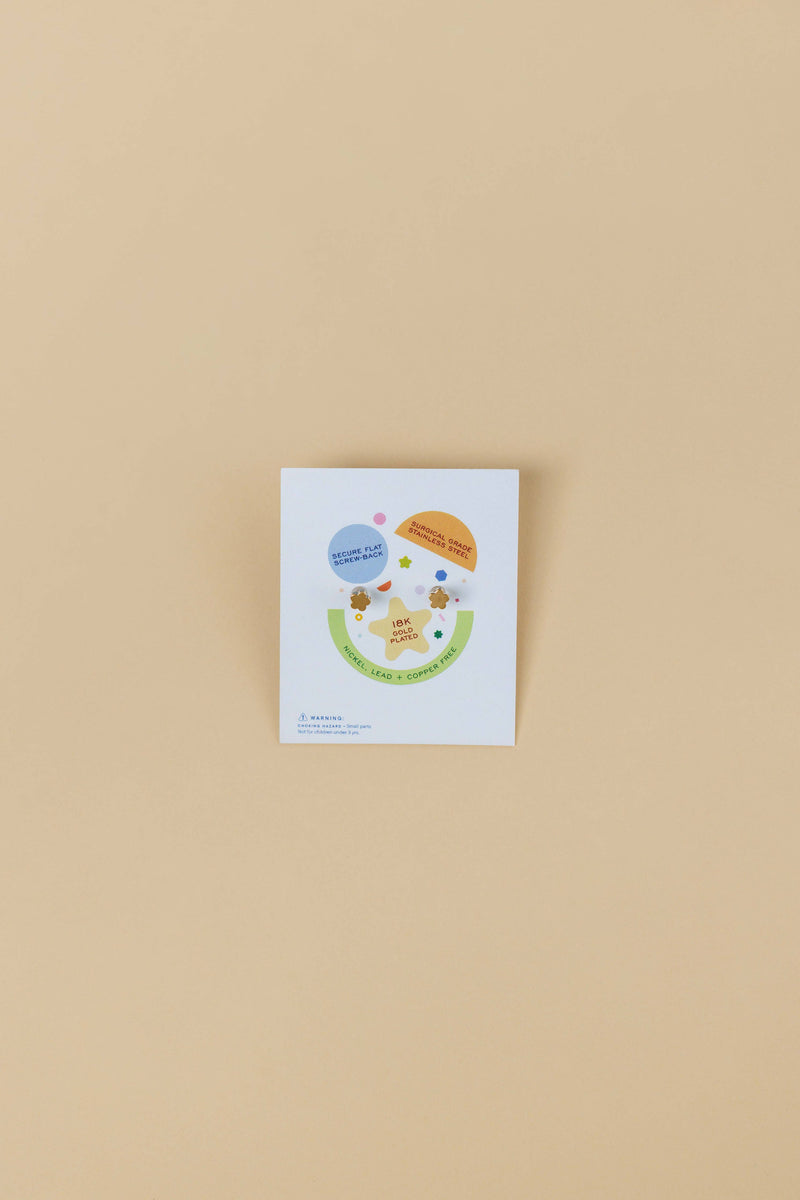 Donut Enamel Flat Back Kids Earrings