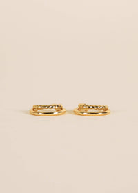 Gold Hoop - Double - Earrings
