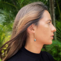 Tahitian Pearl Half Moon Earrings