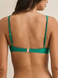 Pacific Rib Crop Top Green