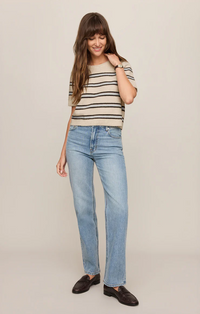 Gatewood Stripe Sweater Light Oatmeal Heather