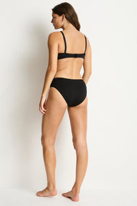 Eco Essentials Mid Bikini Bottom Black